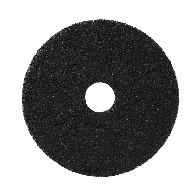 10" Black Floor Stripping Pads - Case of 5