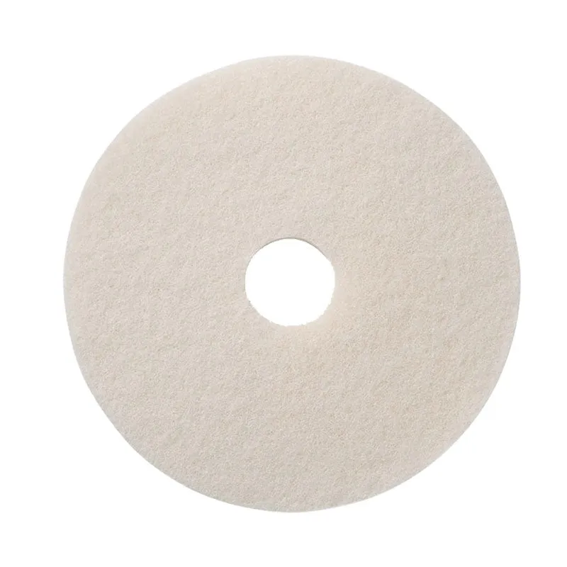 10" White Floor Polishing & Buffing Pads - Case of 5