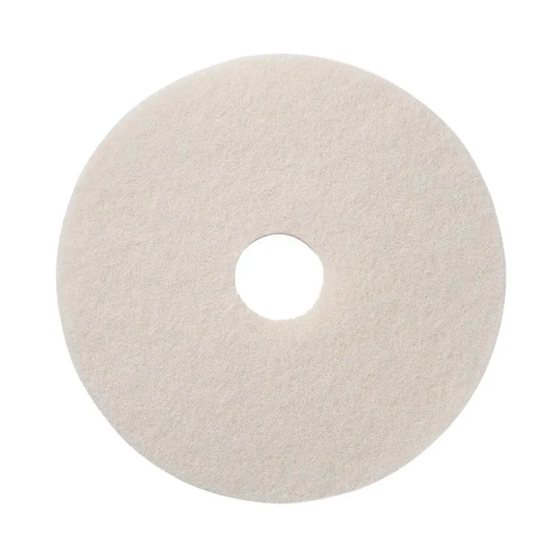 13" White Floor Buffing & Polishing Pads - Case of 5