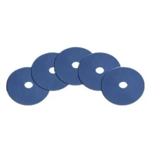 14" Blue Medium Duty Floor Scrubbing Pads - Case of 5