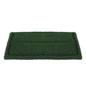 14" x 20" Green Extreme Grout Scrubbing Turf Pads - Case of 4