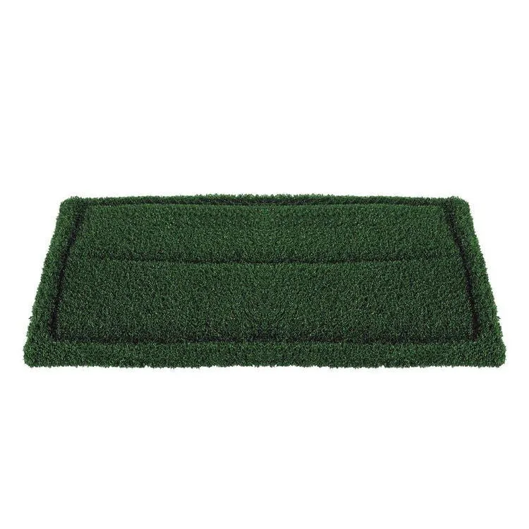 14" x 20" Green Extreme Grout Scrubbing Turf Pads - Case of 4