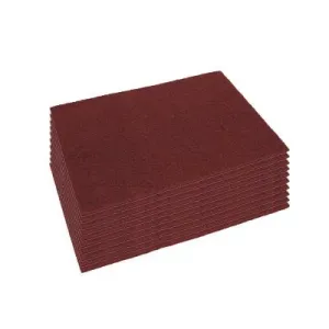 14" x 20" Maroon Eco-Prep 'EPP' Chemical Free Floor Finish Removal Pads - Case of 10