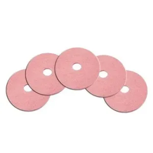 17" Pink Top Shine Floor Polishing Pads - Case of 5