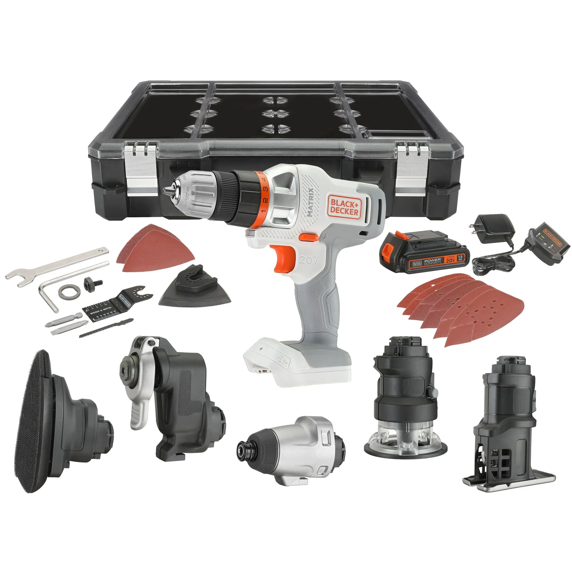 20V MAX* MATRIX™ Cordless Combo Kit, 6-Tool, White & Orange