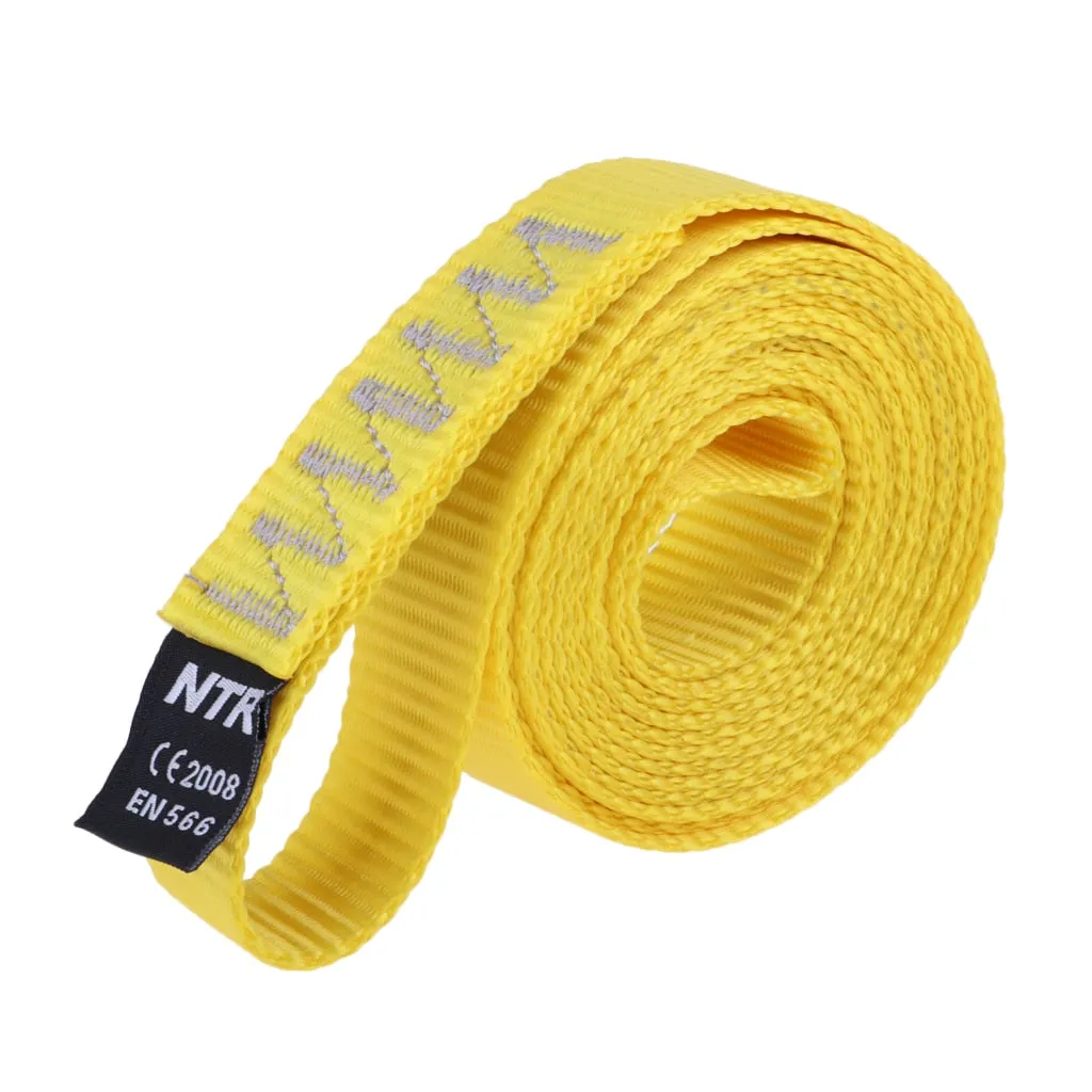 35KN Sling Rock Strong Durable 23mm Wide Nylon Sling Runner Anchor System Webbing Strap for Outdoor Climbing Swing Yoga Hammock