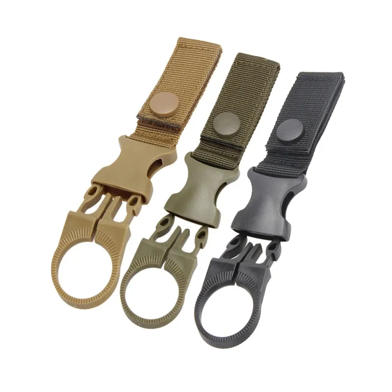 3X Quickdraw Carabiner Water Bottle Buckle Holder