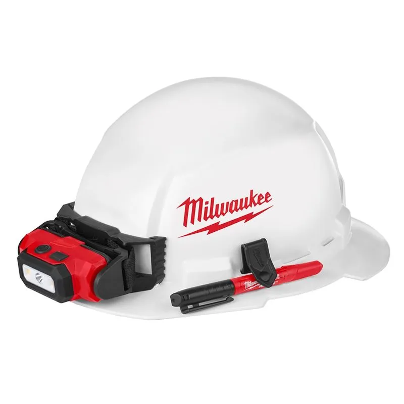 48-73-1030 Full Brim Hard Hat with BOLT Accessories  Type 1 Class E