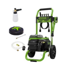 60V 3000 PSI Pressure Washer w/ Foam Cannon and 15" Surface Cleaner Combo Kit w/ (2) 5.0Ah Batteries & Dual Port Charger