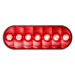 Anderson 821R7 - 821 LumenX™ 4" Oval Chrome/Red LED Tail Light