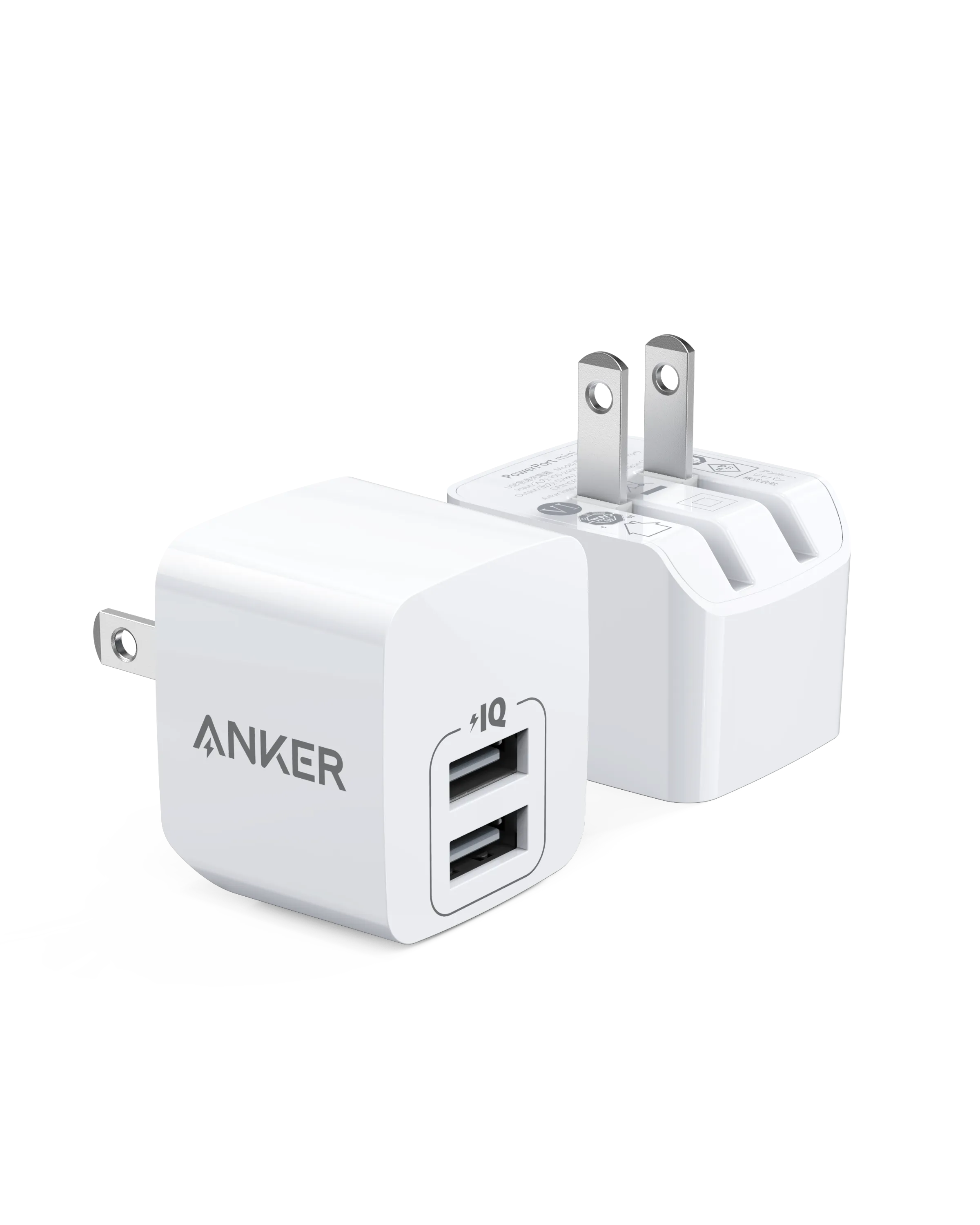 Anker Dual-Port 12W Wall Charger (2-Pack)