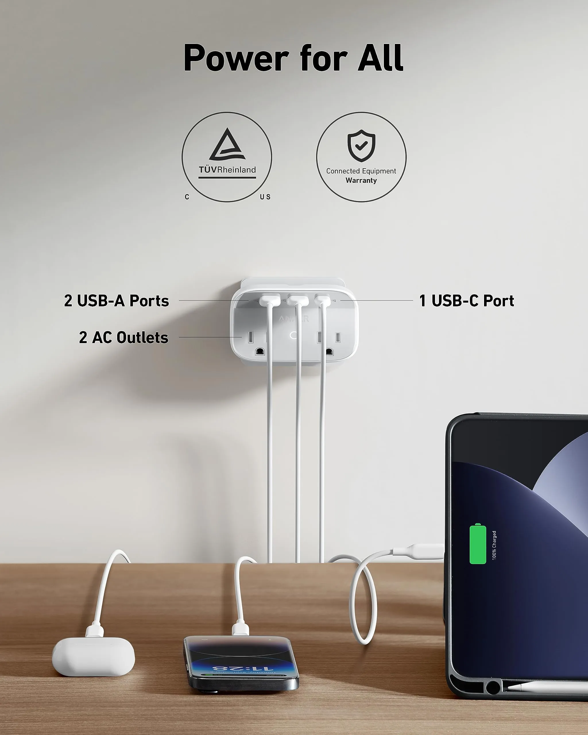 Anker Outlet Extender (5-in-1, 30W)