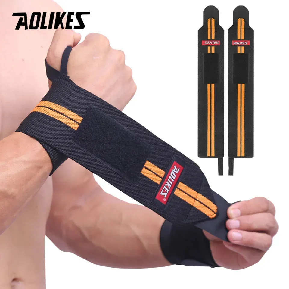 AOLIKES 1 Pair Wristband  Lifting Straps