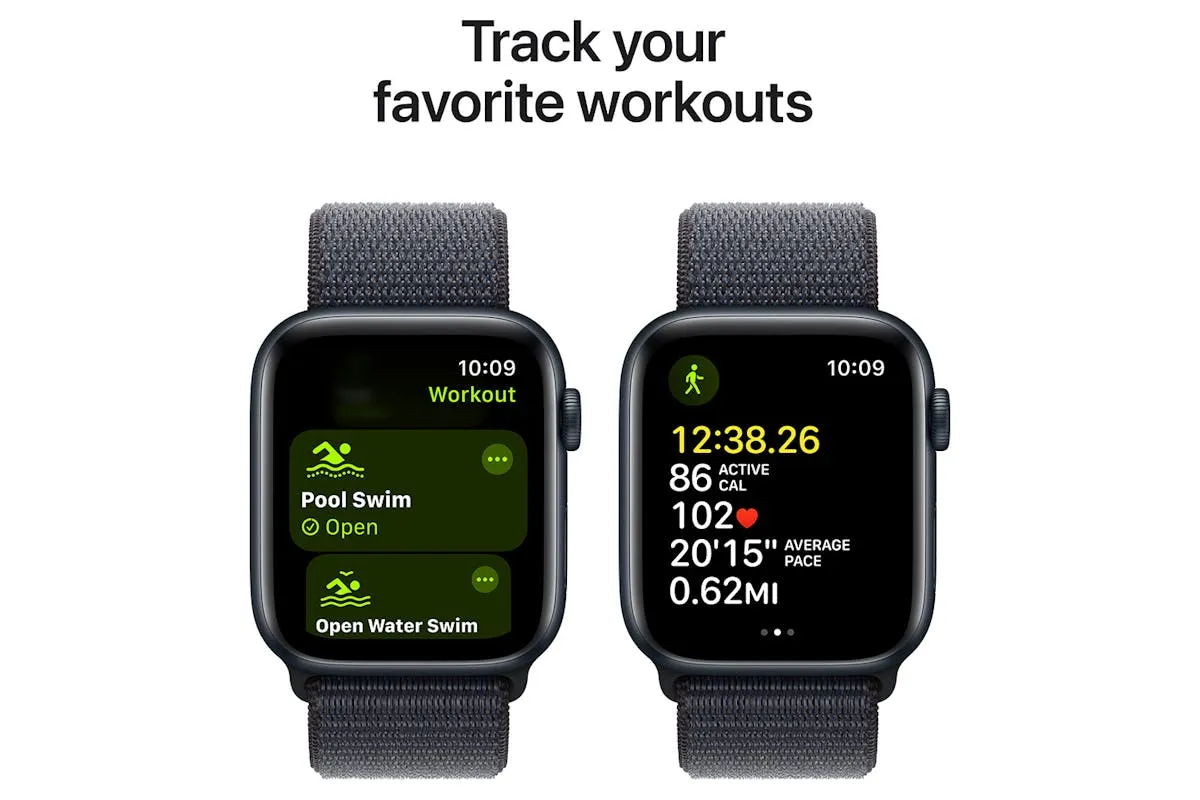 Apple Watch SE GPS | 44mm | Midnight Aluminium Case with Ink Sport Loop