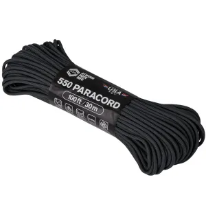 Atwood Rope 550 Paracord 100ft Black