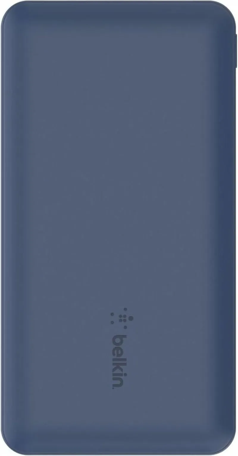 Belkin Portable Charger, USB-C Power Bank 10K W/ 1 USB-C Port and 2 USB-A Ports with USB-A to USB-C Cable for Iphone 16, 16 Plus, 16 Pro, 16 Pro Max, Samsung Galaxy S24, & More - Blue