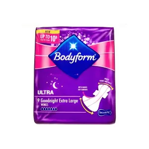 Bodyform Ultra Goodnight Extra Large Sanitary Pads 9 pack