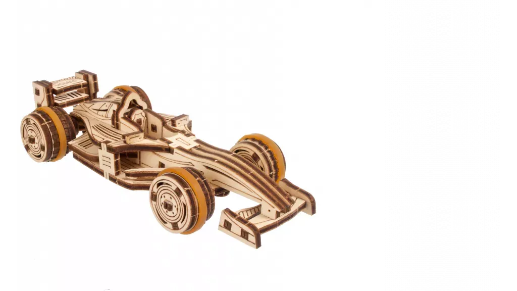 Compact Racer Wooden Model Kit