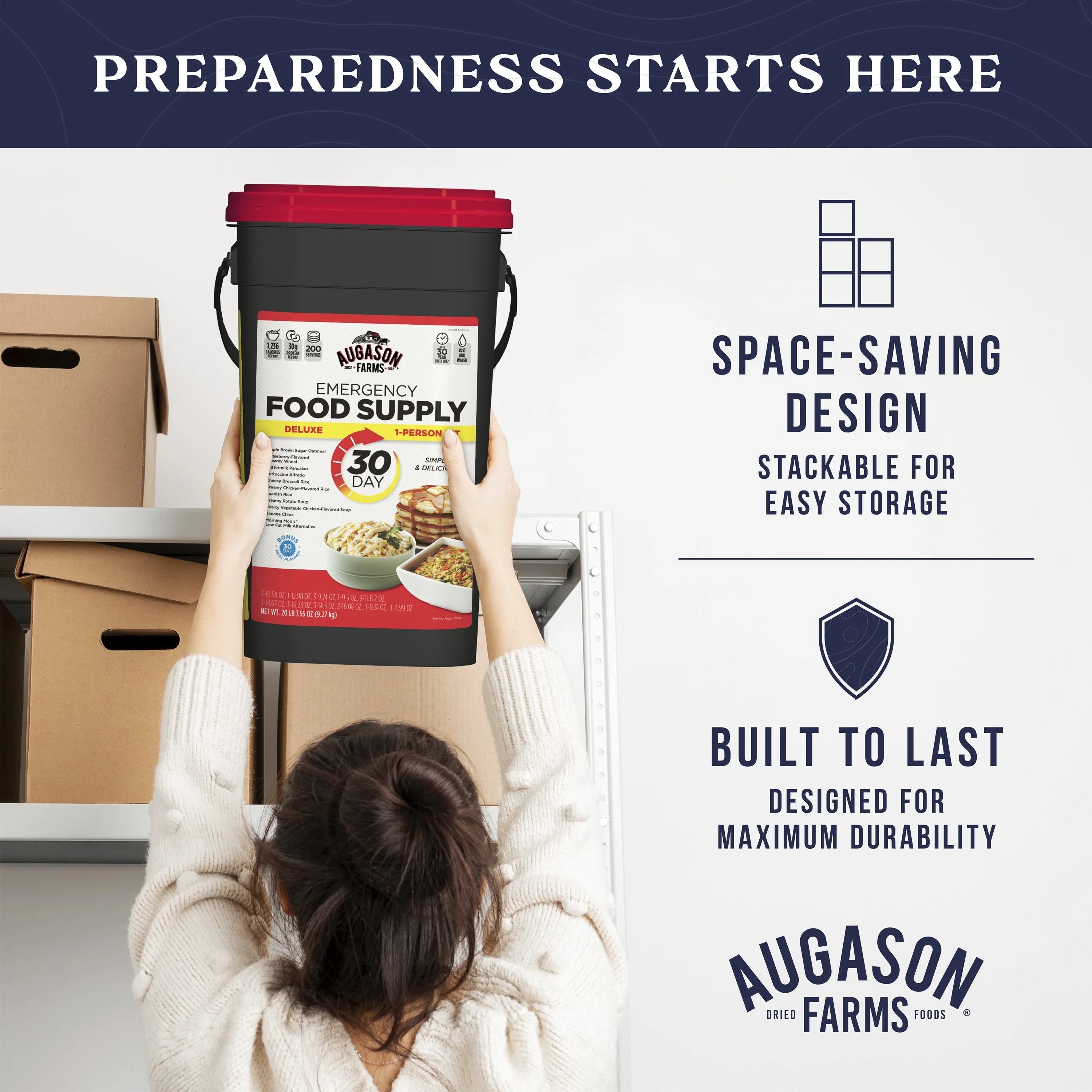 Deluxe 30-Day Emergency Food Storage