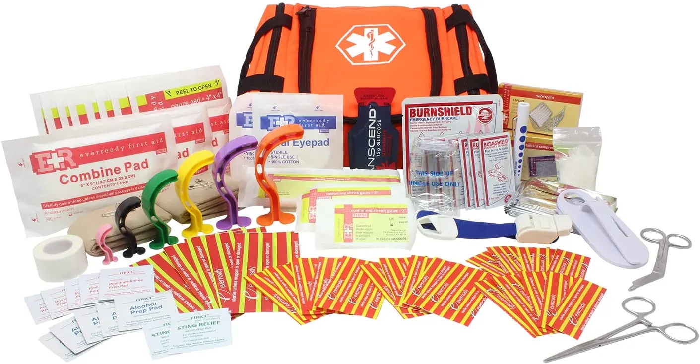 Dixie EMS First Responder Fully Stocked Trauma First Aid Kit