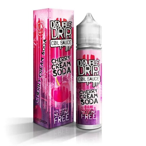 Double Drip E-Liquid Cherry Cream Soda Short Fill E-Liquid 50ml