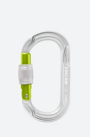 Edelrid Oval Power 2500 II Screw Gate Climbing Carabiner