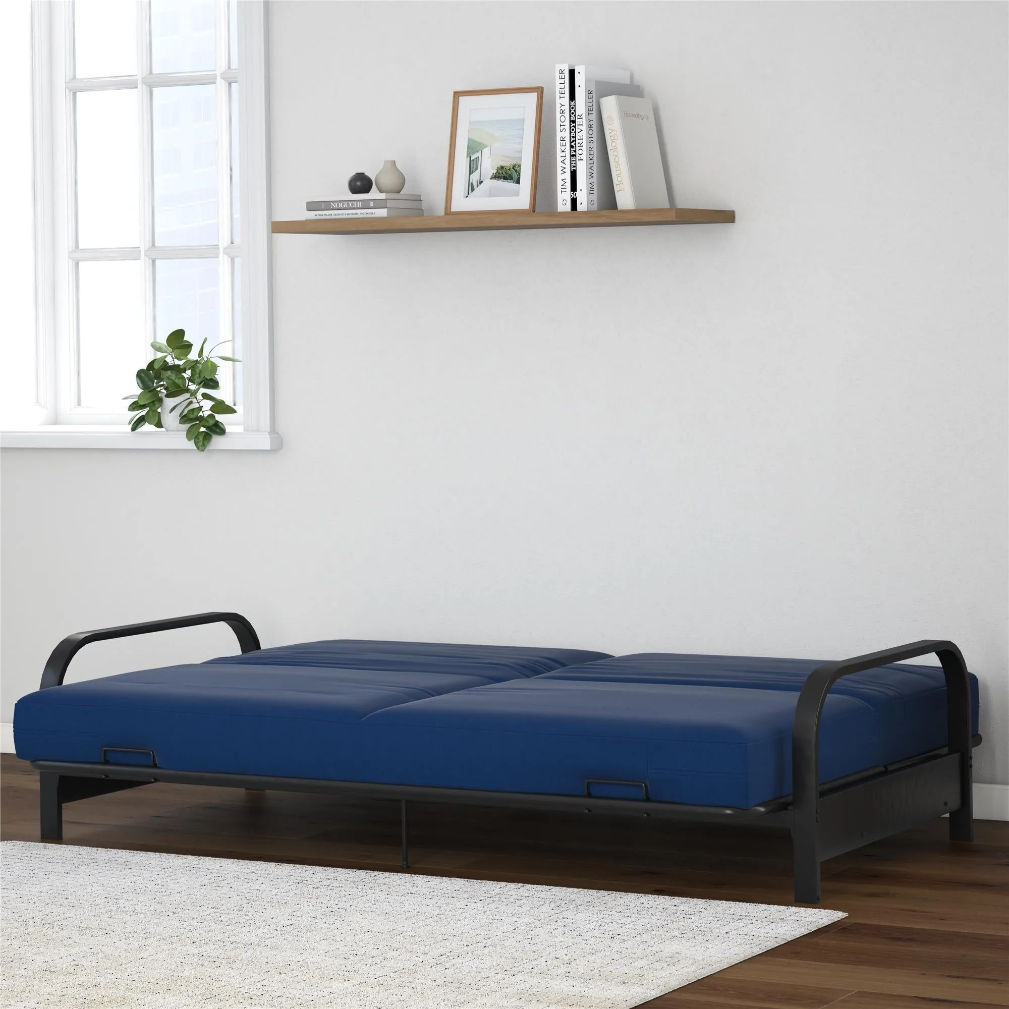 Elbern Futon Set with Black Frame and 6" Mattress