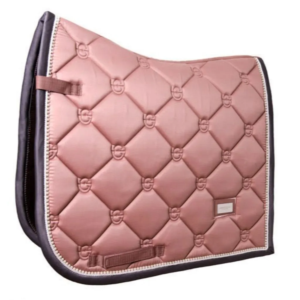 Equestrian Stockholm Dressage Saddle Pad Pink Pearl