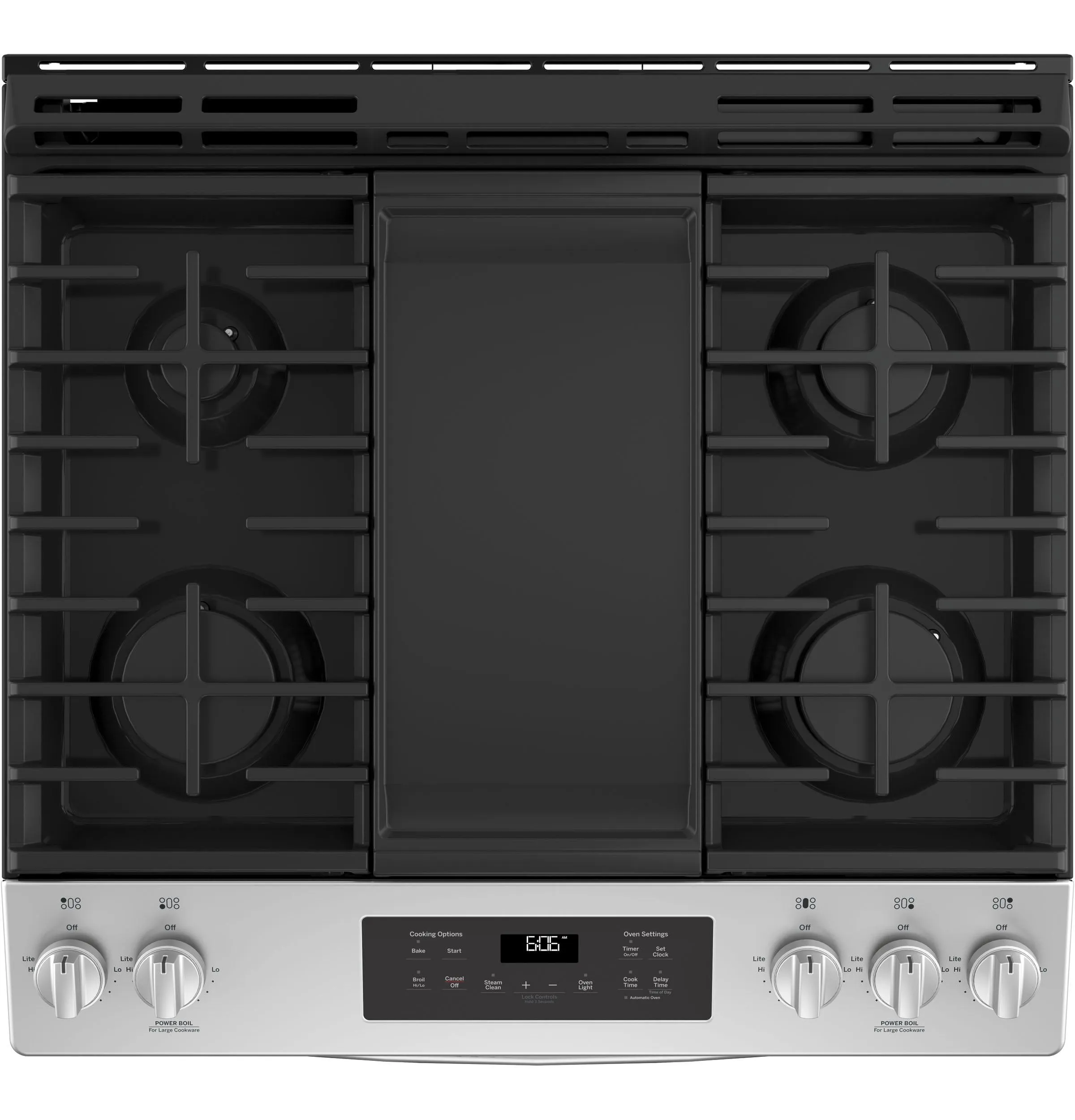 JGSS66SELSS GE® 30" Slide-In Front Control Gas Range