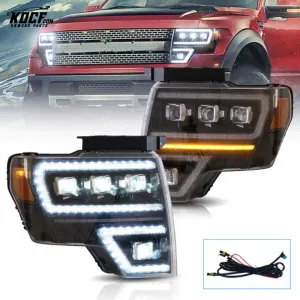 LED Headlights For Ford F150 2009-2014 Headlamps Assembly