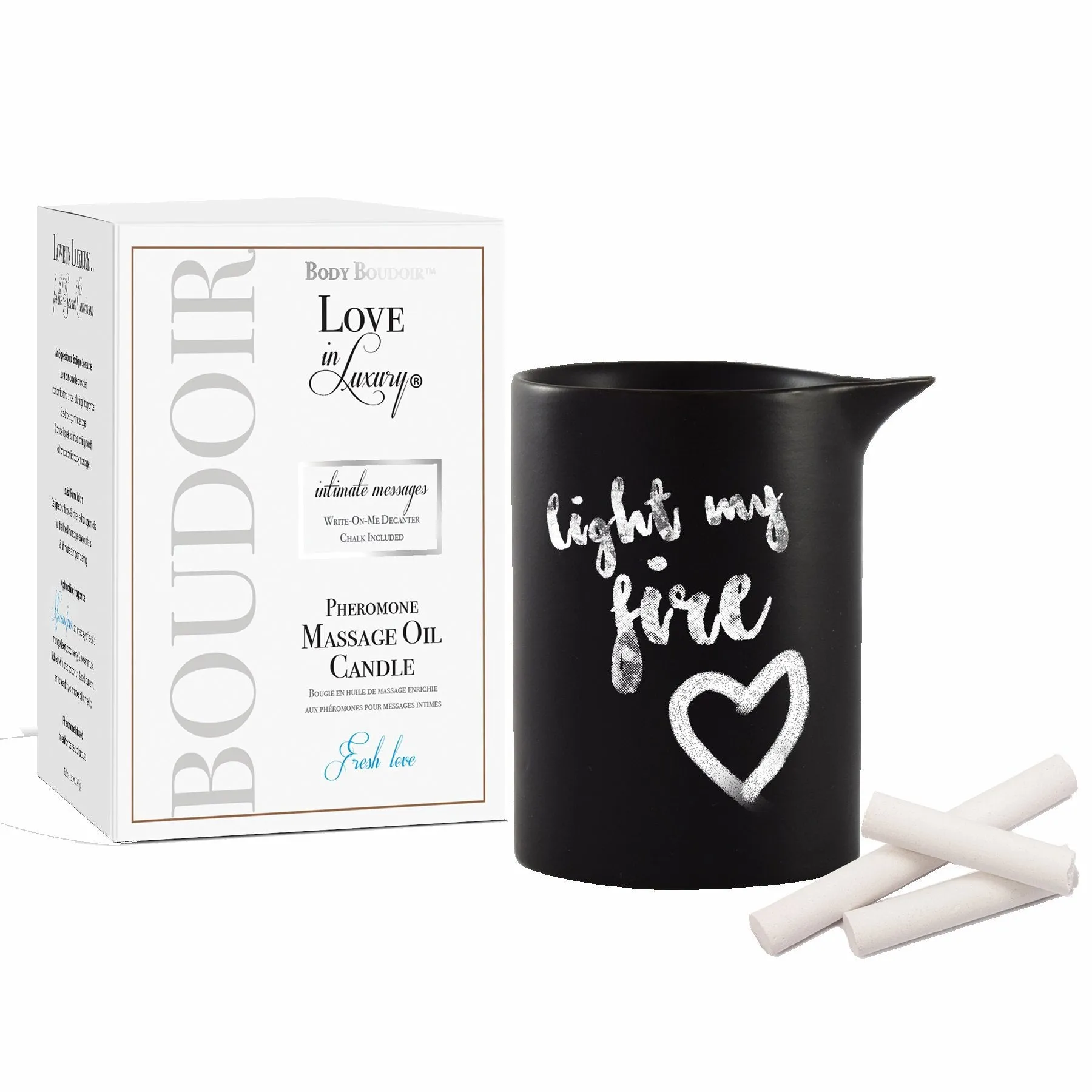 Lil Pheromone Soy Massage Candle Fresh Love 5.2 Oz.