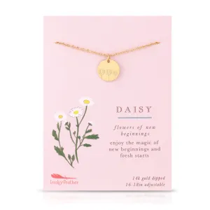 Lucky Feather - Botanical Necklace - Daisy