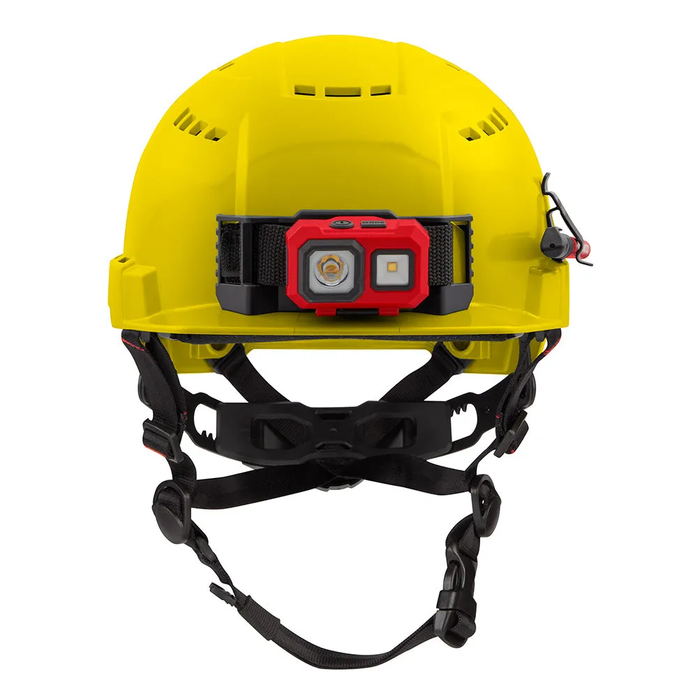 Milwaukee 48-73-1322 BOLT Yellow Front Brim Safety Helmet (USA) - Type 2, Class C, Vented