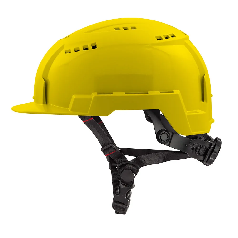 Milwaukee 48-73-1322 BOLT Yellow Front Brim Safety Helmet (USA) - Type 2, Class C, Vented