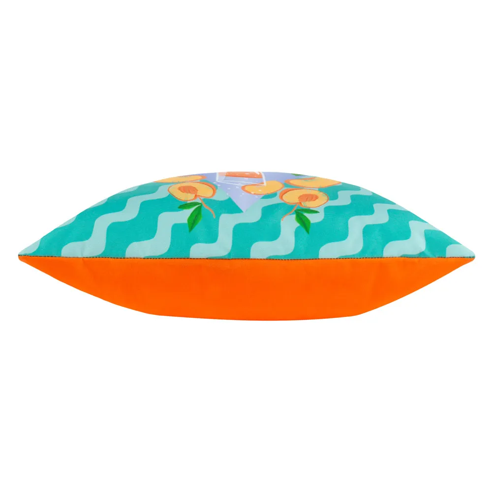 Peachy Outdoor Cushion Aqua