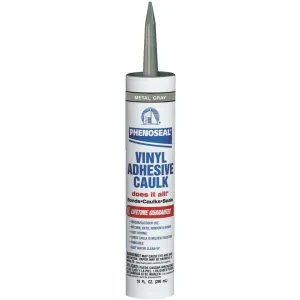 Phenoseal 10 Oz. Metal Gray Vinyl Adhesive Caulk