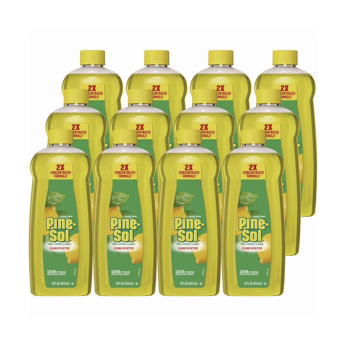 Pine-Sol® Lemon Fresh Concentrated Multi-Surface Cleaner (14 oz Bottles) - Case of 12