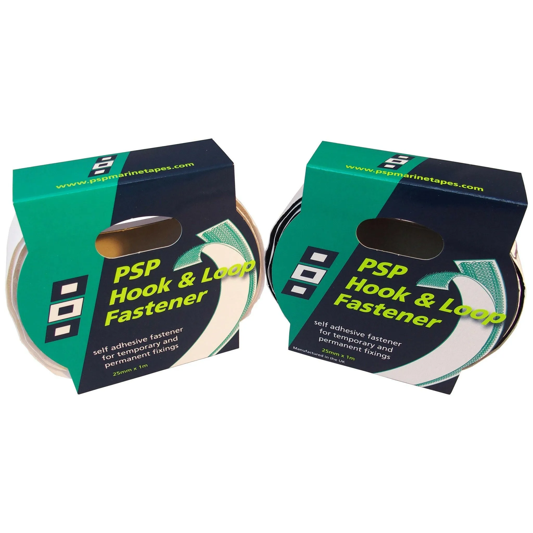 PSP Hook and Loop Tape 25 mm x 1 m - Black