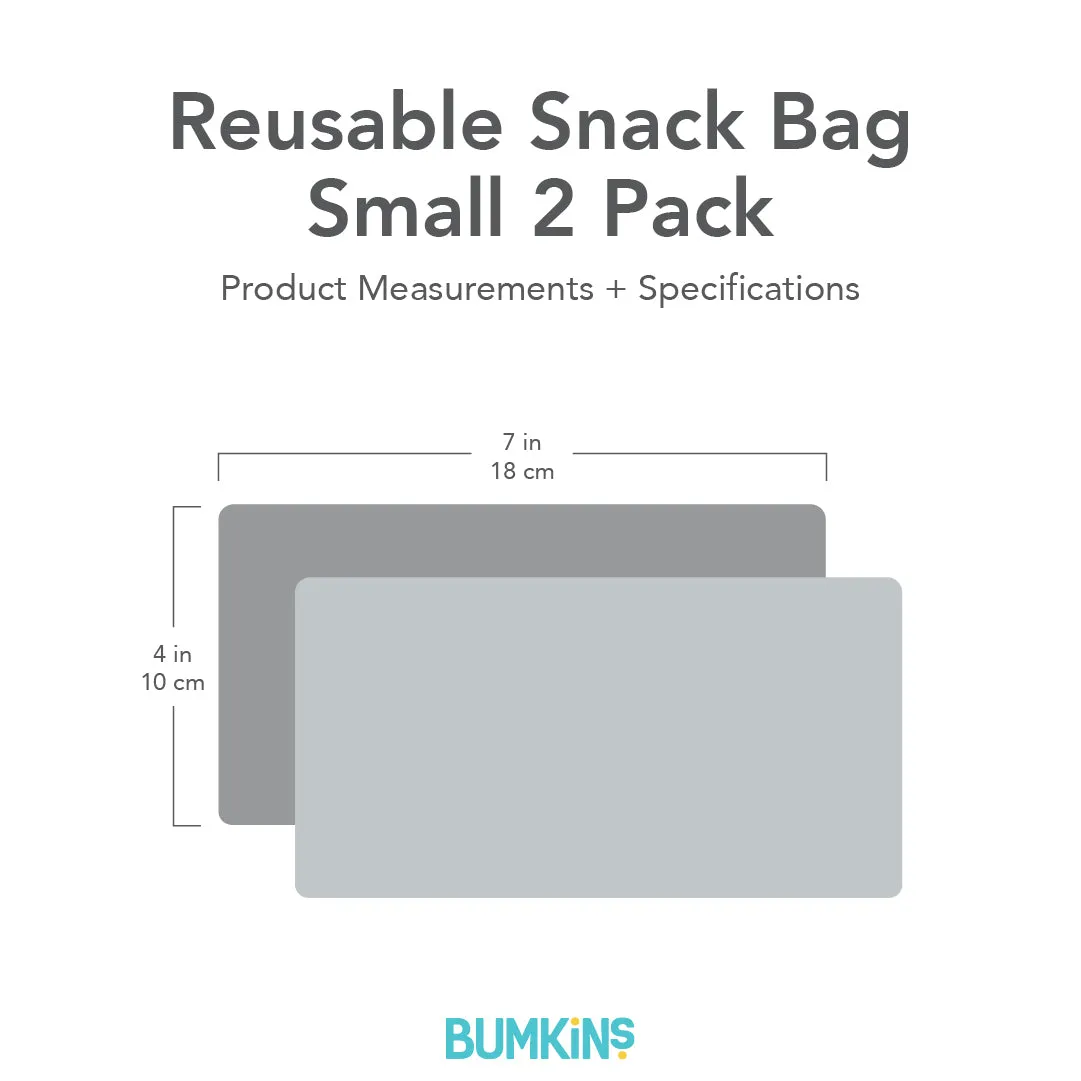 Reusable Snack Bag, Small 2 Pack: Palm Check