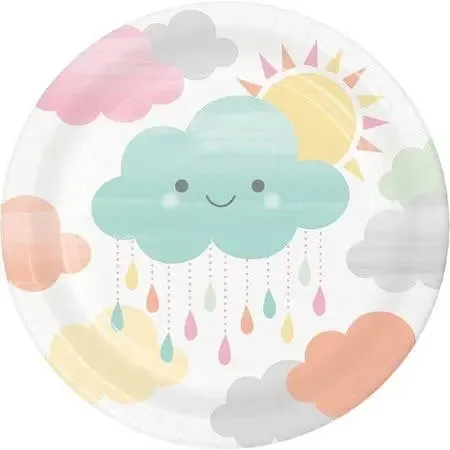 Sunshine Baby Shower Plates - Lunch 8 Pkt