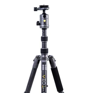 Vanguard - VEO 3 GO 235CB Carbon Fiber Tripod / Monopod with Ball Head, Bluetooth Remote