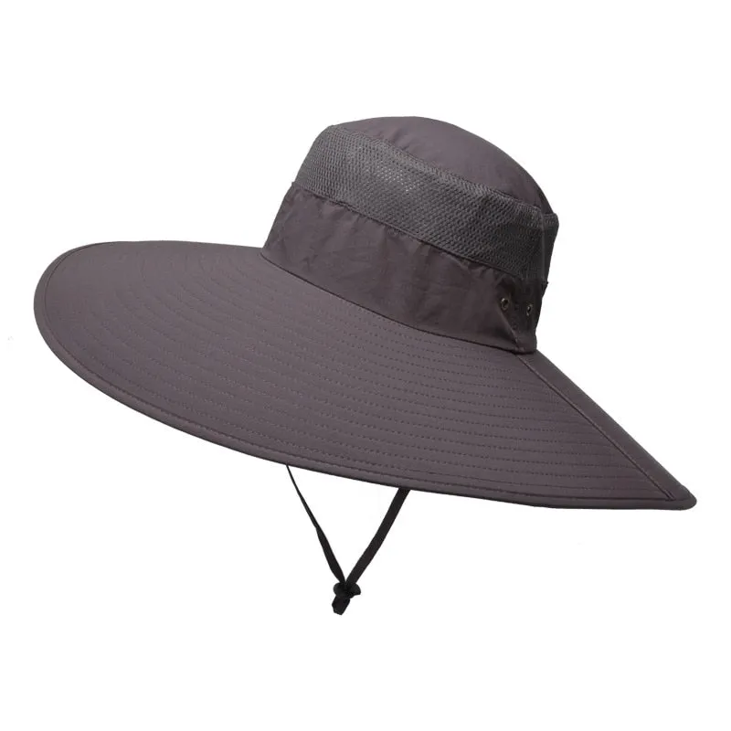 Wide Brim Bucket Hat